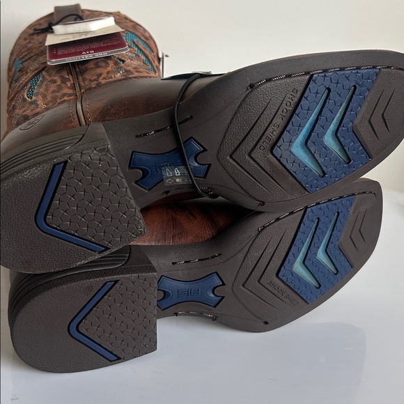 Ariat Women’s Pinto VentTEK 360 Western Wide Square Toe Brown Boots NWT in Box - Picture 8 of 11